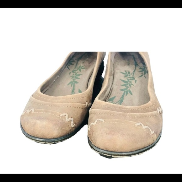 Easy Spirit Womens Espine Crest Leather Slip On Beige Wedge Loafer Shoes Size 8M - Picture 5 of 15